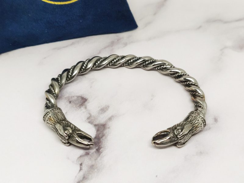 Samenpersen Uitsluiting zondaar Mei's Viking Armband | Nordic Raven | Stainless Steel | Zilver | Mei's  Bracelets